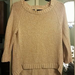 Gap peach and white sweater